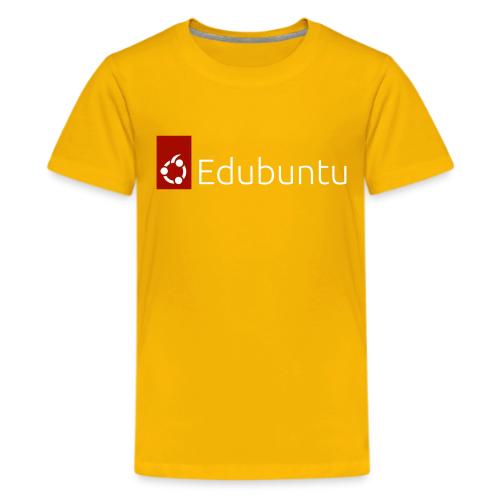 Edubuntu Logo 2023 - White - Kids' Premium T-Shirt