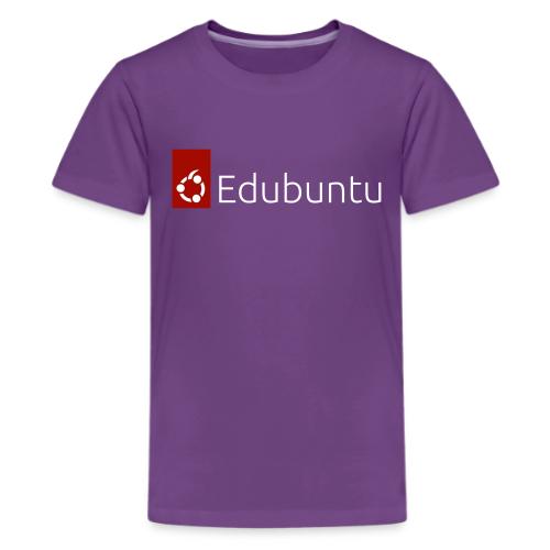 Edubuntu Logo 2023 - White - Kids' Premium T-Shirt