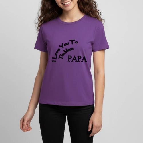 I Love You to The Moon Papa | Father's Day Family - Kids' Premium T-Shirt