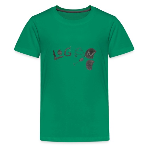 Hand Drawn Halloween Themed Logo - Kids' Premium T-Shirt