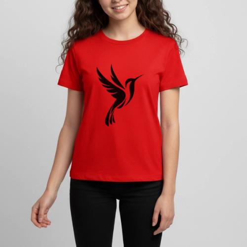 Hummingbird Spot Logo in Black - Kids' Premium T-Shirt