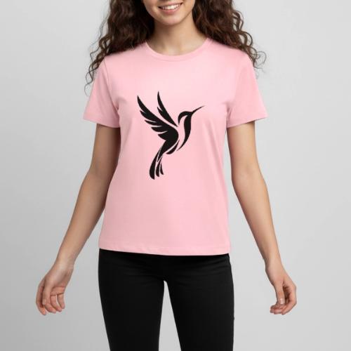 Hummingbird Spot Logo in Black - Kids' Premium T-Shirt