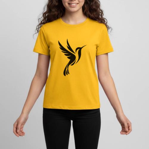 Hummingbird Spot Logo in Black - Kids' Premium T-Shirt