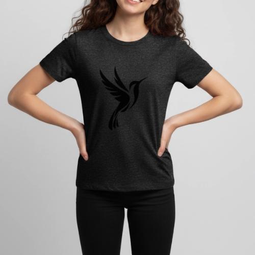 Hummingbird Spot Logo in Black - Kids' Premium T-Shirt