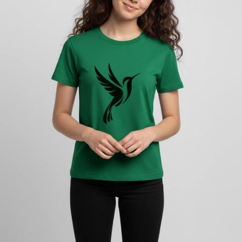Hummingbird Spot Logo in Black - Kids' Premium T-Shirt