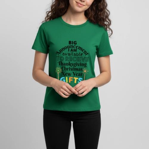 Announcement Thanksgiving Christmas New Year Gifts - Kids' Premium T-Shirt