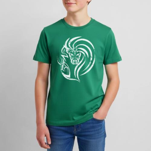 Fierce Lion Logo in White - Kids' Premium T-Shirt