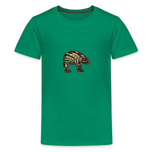 Great Bear Tribal Art Totem in Gold - Kids' Premium T-Shirt