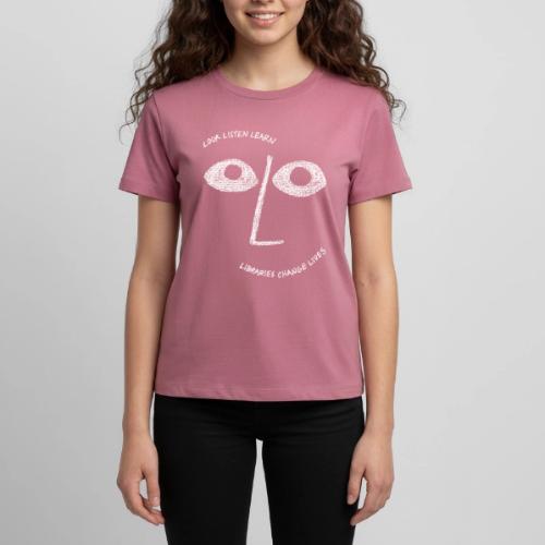 Vintage ALA: Libraries Change Lives Face - Kids' Premium T-Shirt