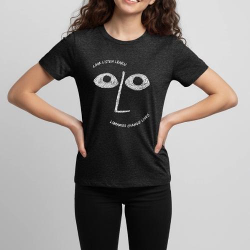 Vintage ALA: Libraries Change Lives Face - Kids' Premium T-Shirt