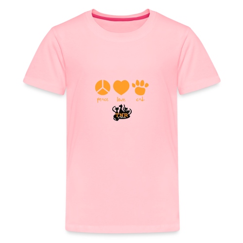 Peace Love Cat - Kids' Premium T-Shirt