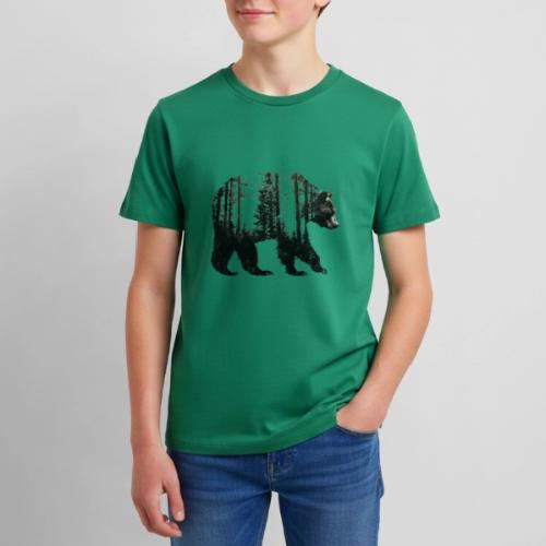 Evergreen Bear Silhouette - Kids' Premium T-Shirt