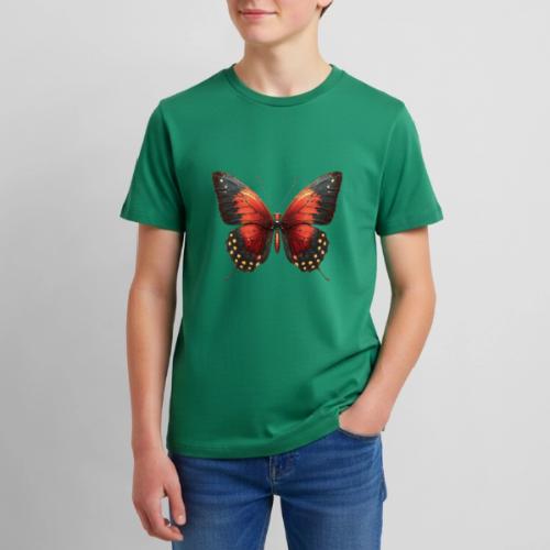 Bright Red, Black, and Yellow Butterfly - Kids' Premium T-Shirt