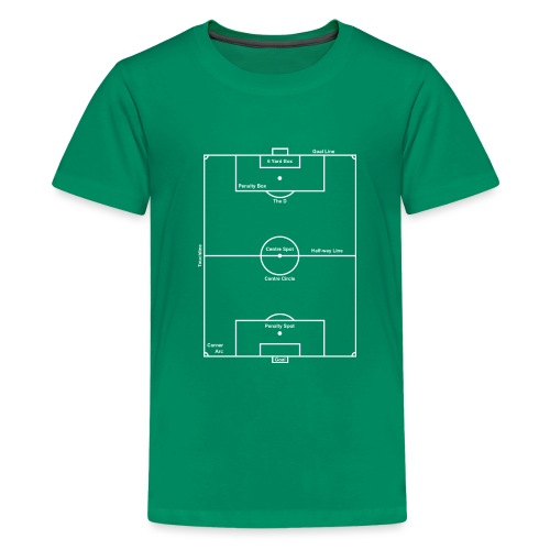 Soccer Pitch layout guide - Kids' Premium T-Shirt