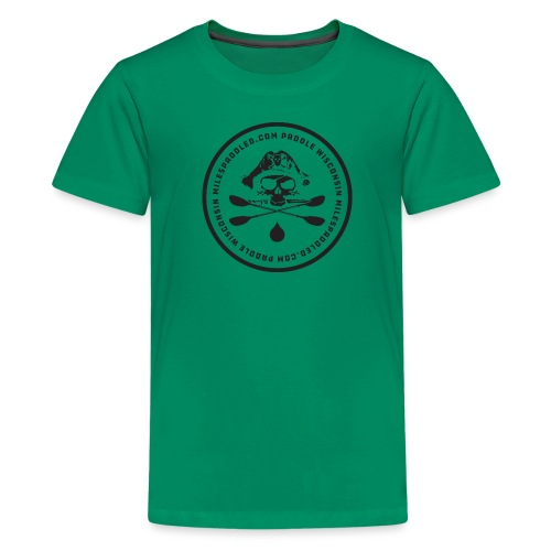 MilesPaddled Class II Badge: Night - Kids' Premium T-Shirt