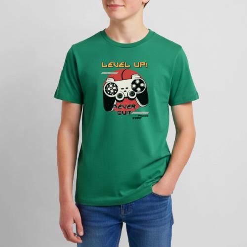 Level Up! Never Quit Gaming - Kids' Premium T-Shirt
