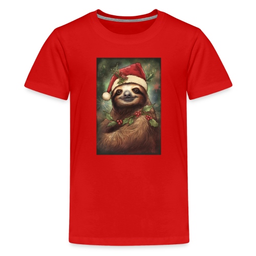 Christmas Sloth - Kids' Premium T-Shirt
