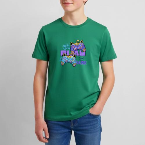 Super Cool Cat Gamer Unlocked - Kids' Premium T-Shirt