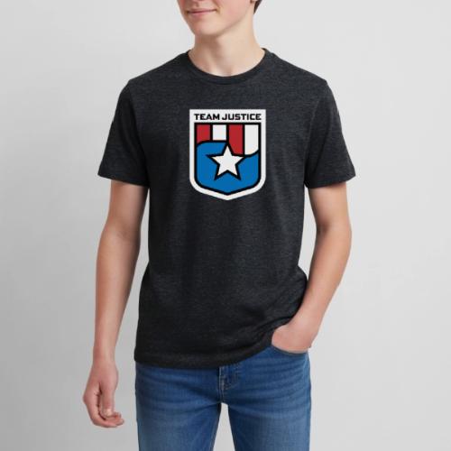 Team Justice Shield Logo white border - Kids' Premium T-Shirt