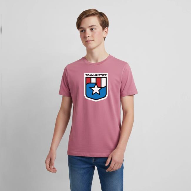 Team Justice Shield Logo white border