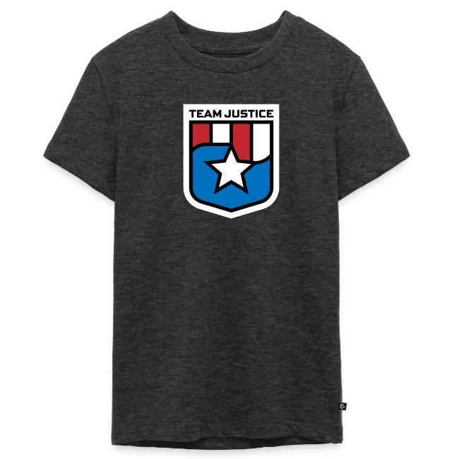 Team Justice Shield Logo white border