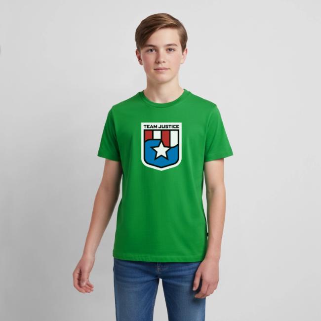 Team Justice Shield Logo white border