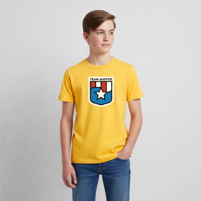 Team Justice Shield Logo white border