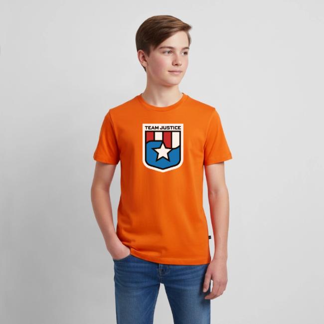 Team Justice Shield Logo white border