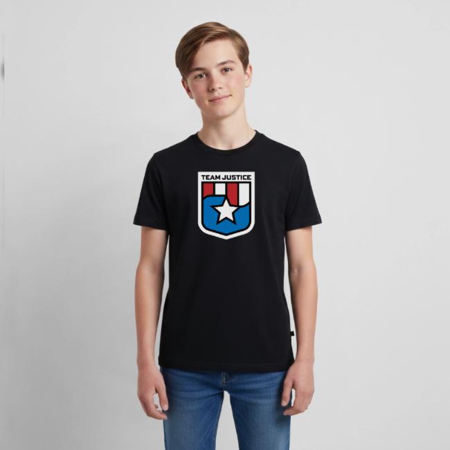 Team Justice Shield Logo white border
