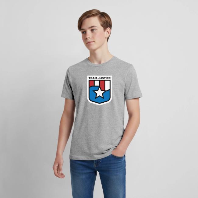 Team Justice Shield Logo white border