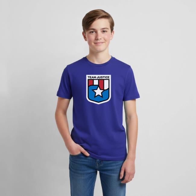 Team Justice Shield Logo white border