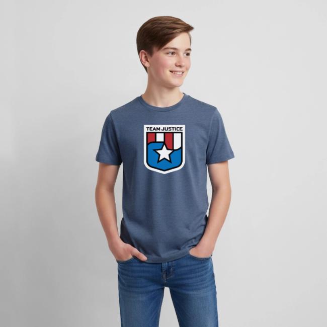 Team Justice Shield Logo white border