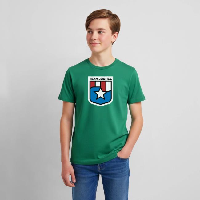 Team Justice Shield Logo white border