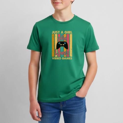 Just A Girl Who Loves Video Games - Kids' Premium T-Shirt