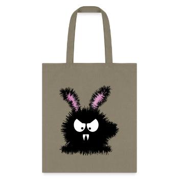 Grumpy Bunny doesn't carrot all! - Tote Bag - khaki - Front