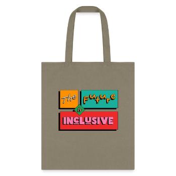 The Future is Inclusive Retro Style - Tote Bag - khaki - Front