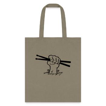 Fist holding drumsticks - Tote Bag - khaki - Front