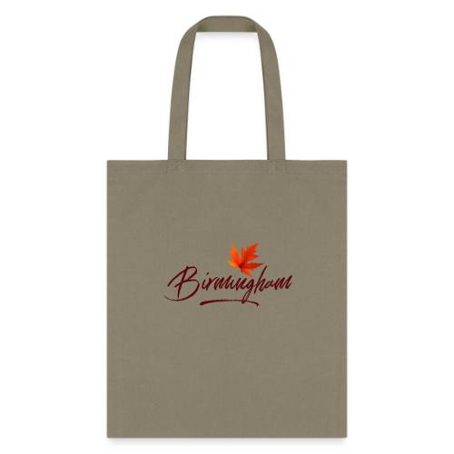 Birmingham for shirt with leaf - Tote Bag
