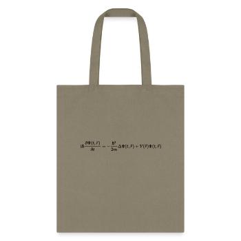 Schrodinger Equation Quantum Physics Basics - Tote Bag - khaki - Front