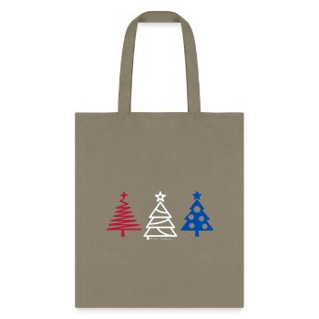 Trees In Red, White, and Blue - Tote Bag - khaki - Front