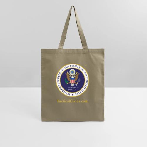 The Peoples Seal w gold url - Tote Bag