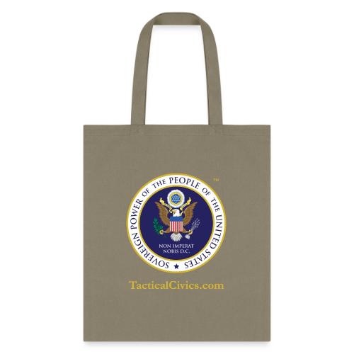 The Peoples Seal w gold url - Tote Bag