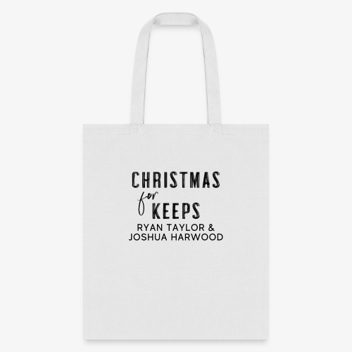 Christmas for Keeps Title Block - Black Font - Tote Bag