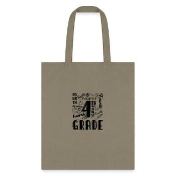 Fourth Grade - Tote Bag - khaki - Front