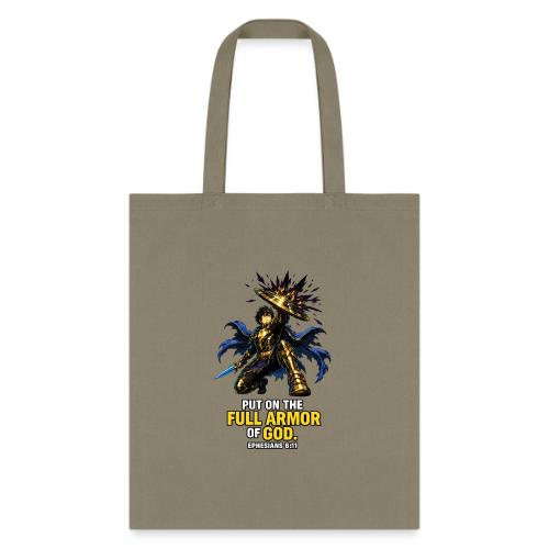 Full Armor of God Anime Warrior | Ephesians 6:11 C - Tote Bag