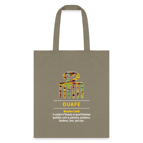 Duafe - Wooden Comb Adinkra Symbol - Tote Bag