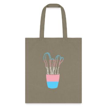 Trans Cactus Vibes - Tote Bag - khaki - Front
