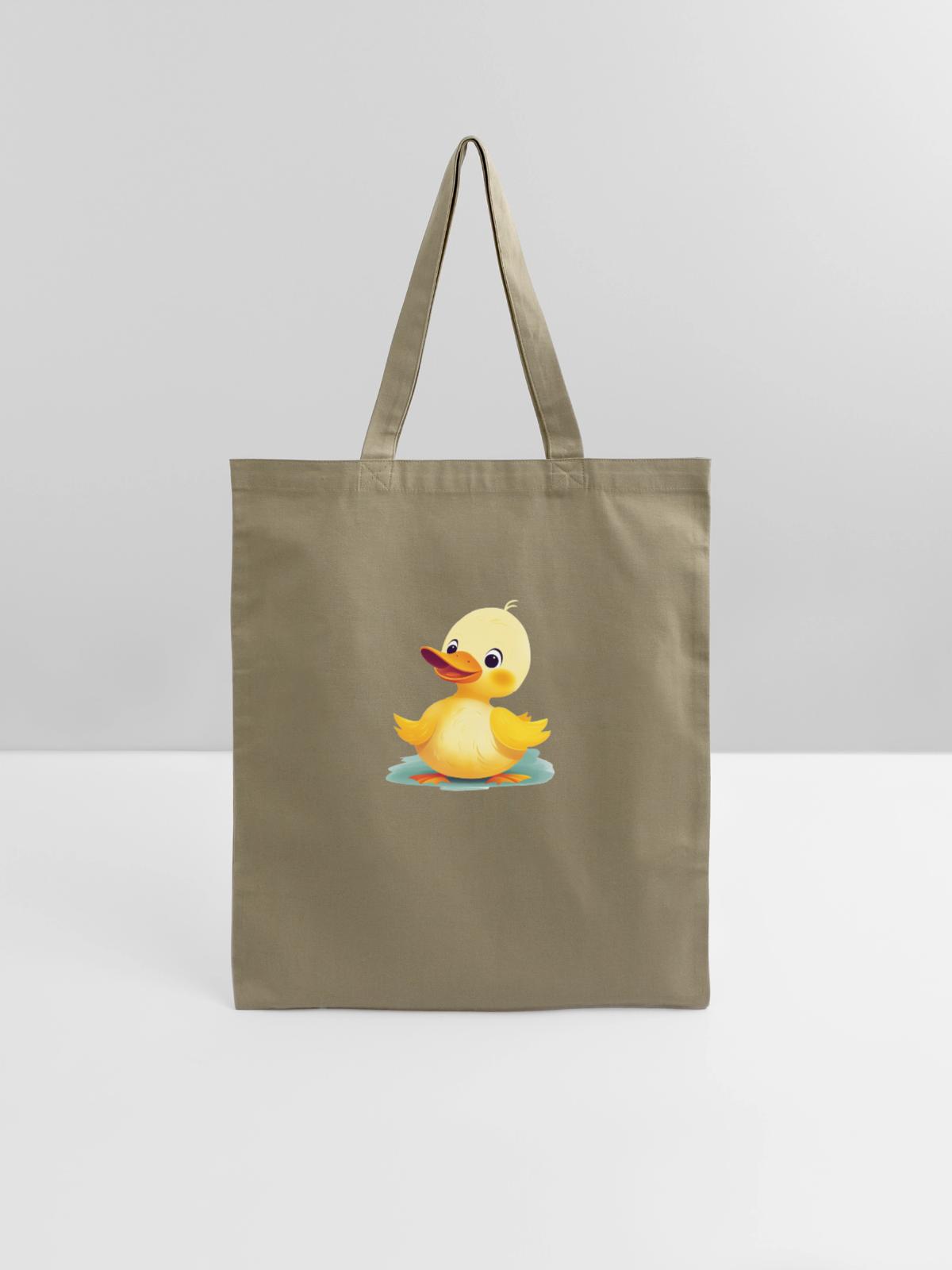 Happy Ducky - Tote Bag - khaki - Front
