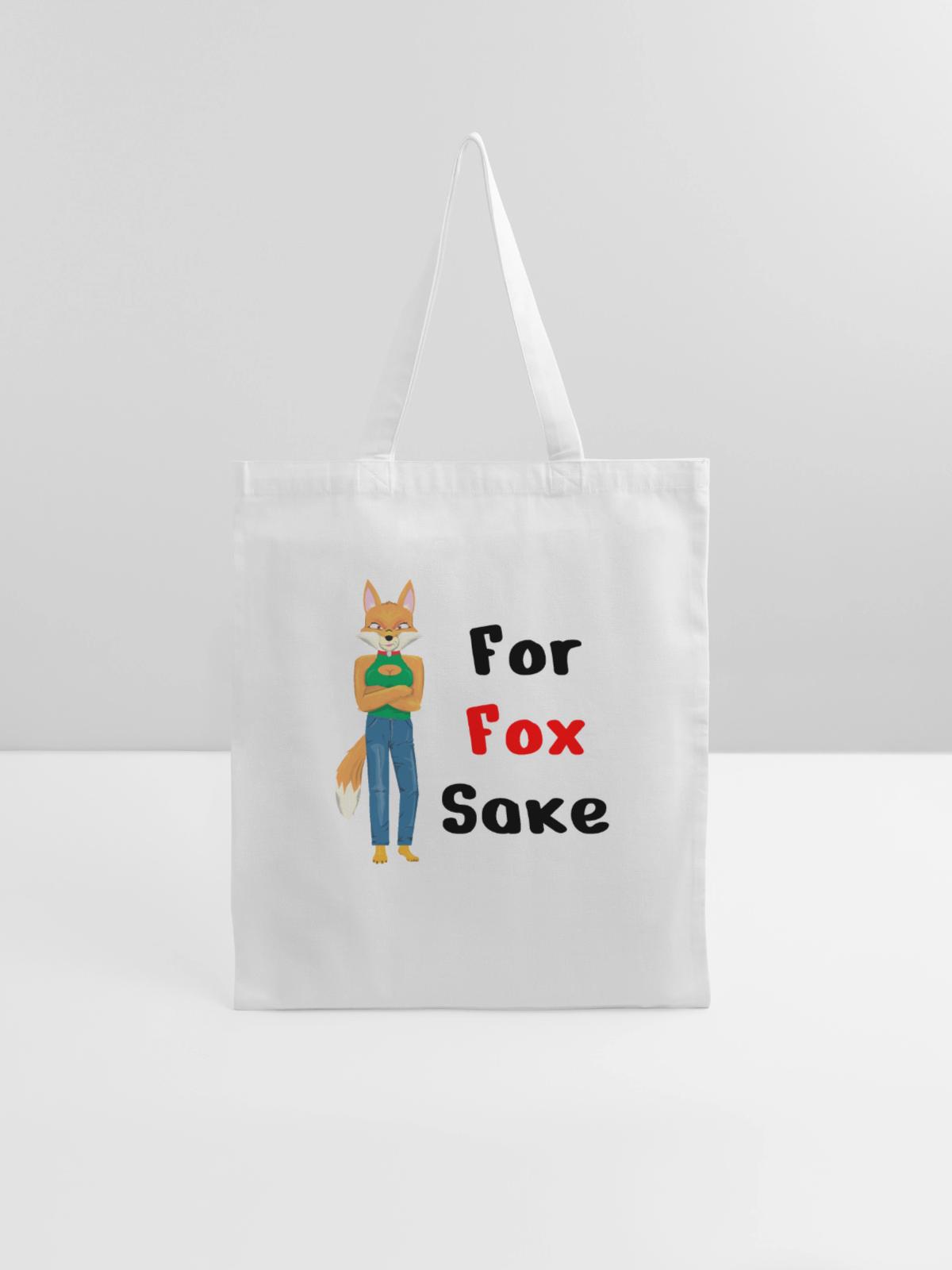 For Fox Sake - Tote Bag - white - Front