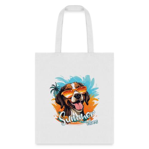 Funny Dog: Summer Vibes - Tote Bag